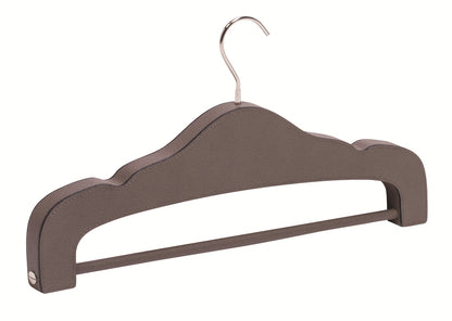 Giobagnara Scott Woman Leather-Covered Wood Flat Hanger | Stylish Wardrobe Accessories, Elegant Closet Organization & Gift Items | 2Jour Concierge, #1 luxury high-end gift & lifestyle shop