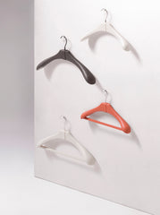 Hermitage Leather-Covered Wood Suit Clothes Hanger