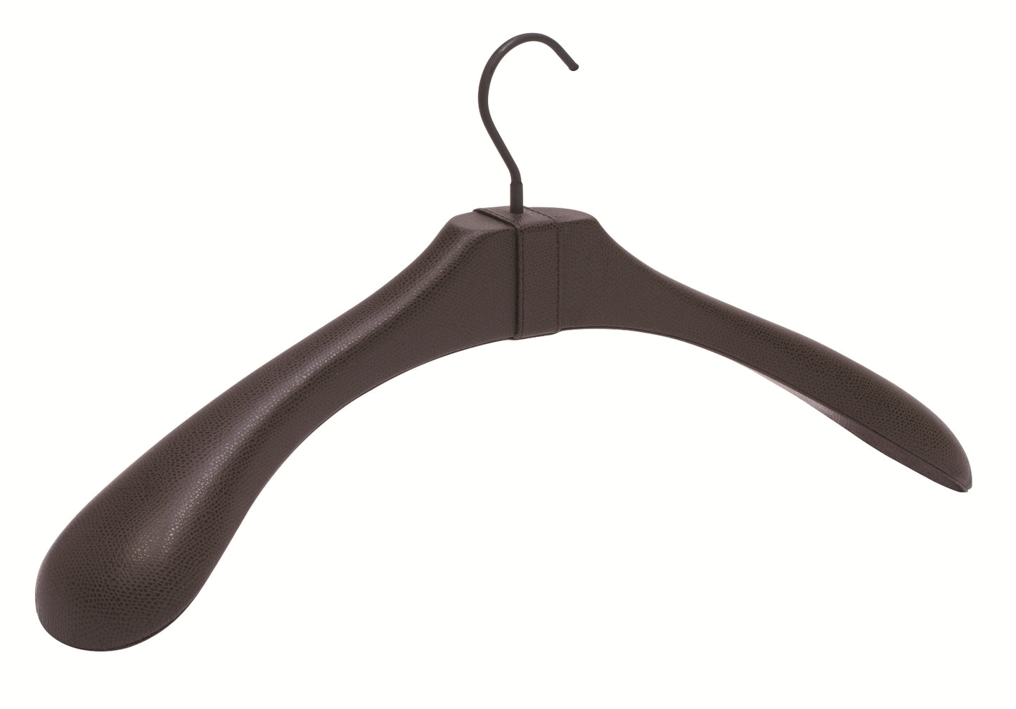 Hermitage Leather-Covered Wood Suit Clothes Hanger