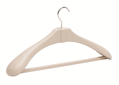 Hermitage Leather-Covered Wood Suit Clothes Hanger
