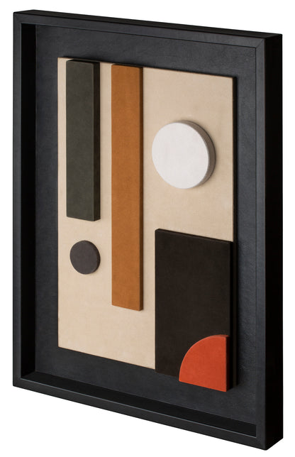 Giobagnara x Stéphane Parmentier: Tabou Cornice Suede-Covered Wood Wall Sculpture in Nappa Leather Frame | Contemporary Wall Art, Stylish Sculpture & Home Decor | 2Jour Concierge, #1 luxury high-end gift & lifestyle shop