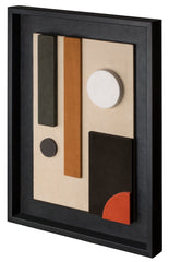 x Stéphane Parmentier Tabou Cornice 6 Suede-Covered Wood Wall Sculpture