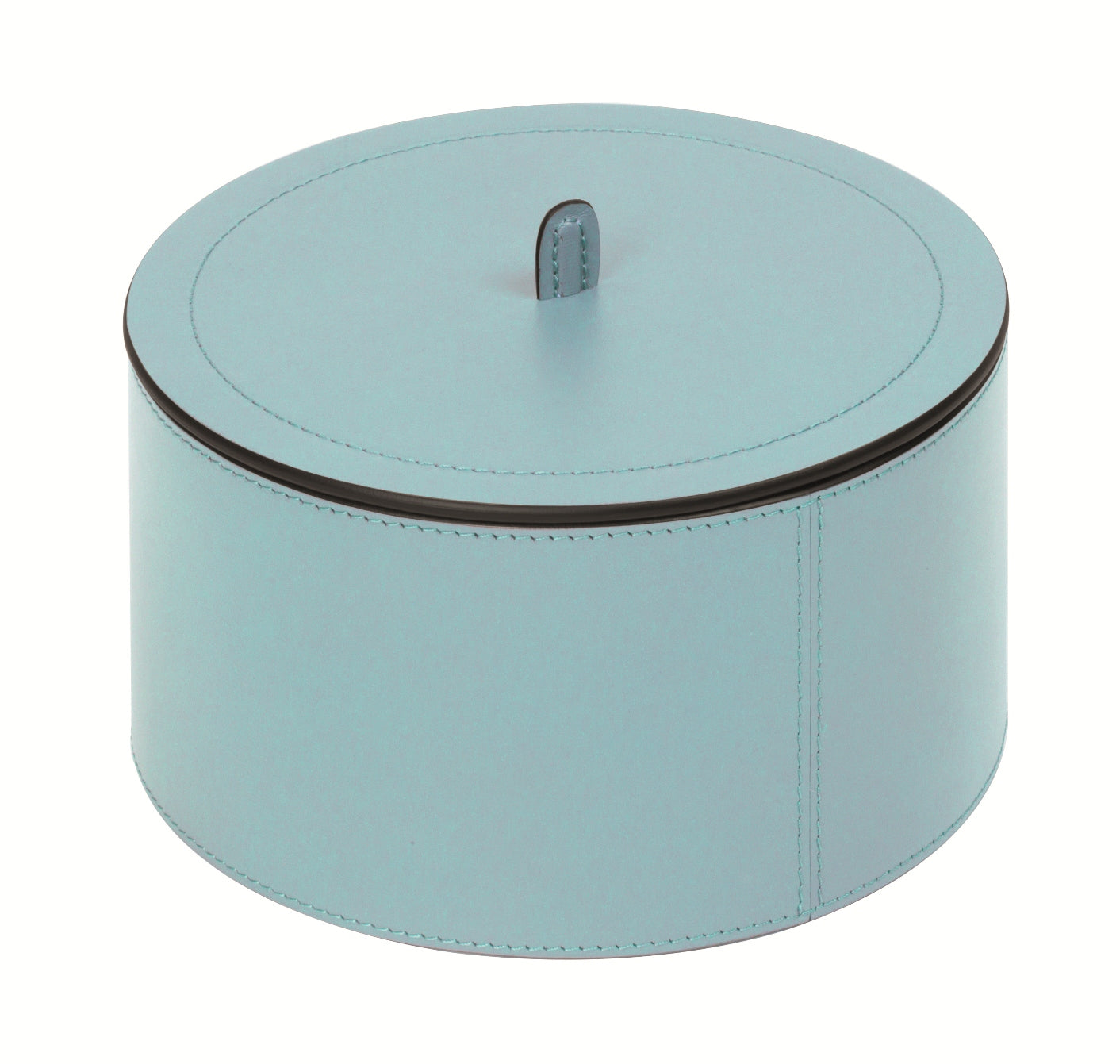 Giobagnara Harris Trinket Box | All leather-covered with removable lid | Available in oval and round shapes, in various sizes | Home Decor and Storage | 2Jour Concierge, your luxury lifestyle shop