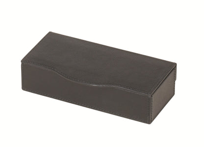 Giobagnara Luna Trinket Box | Leather-covered wood structure with hinged lid | Available in square, rectangular, and long rectangular shapes | Home Decor and Storage | 2Jour Concierge, your luxury lifestyle shop