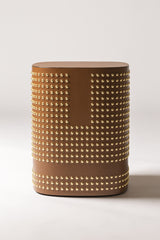 x Stephane Parmentier Rhapsody Leather-Covered Stool