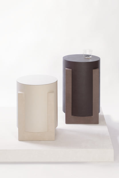 x Stephane Parmentier Palazzo Leather-Covered Stool