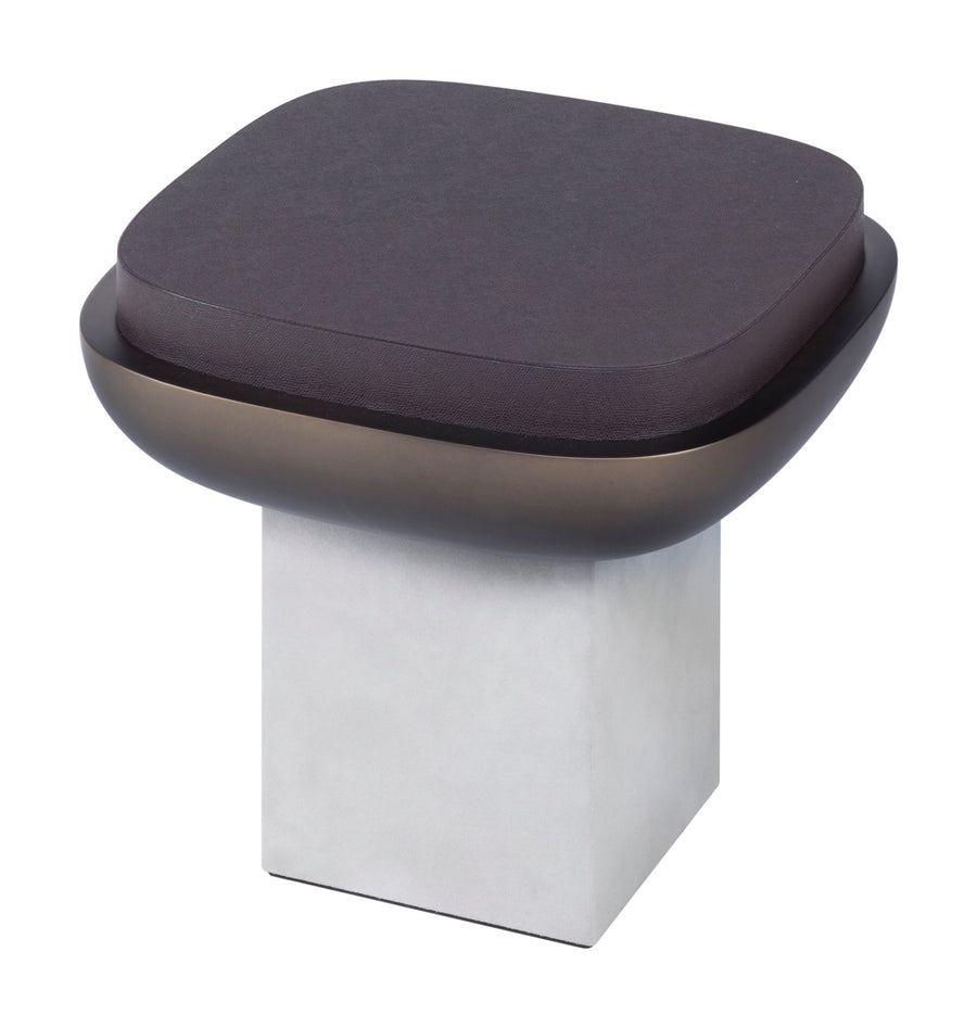 Giobagnara × Stéphane Parmentier Olympia | Stool: Leather in suede, nappa, wild boar, or golf with bronze-lacquered seat bowl | Furniture / Stools | 2Jour Concierge, your luxury lifestyle shop | contemporary interiors, gallery seating, refined residential, statement accents