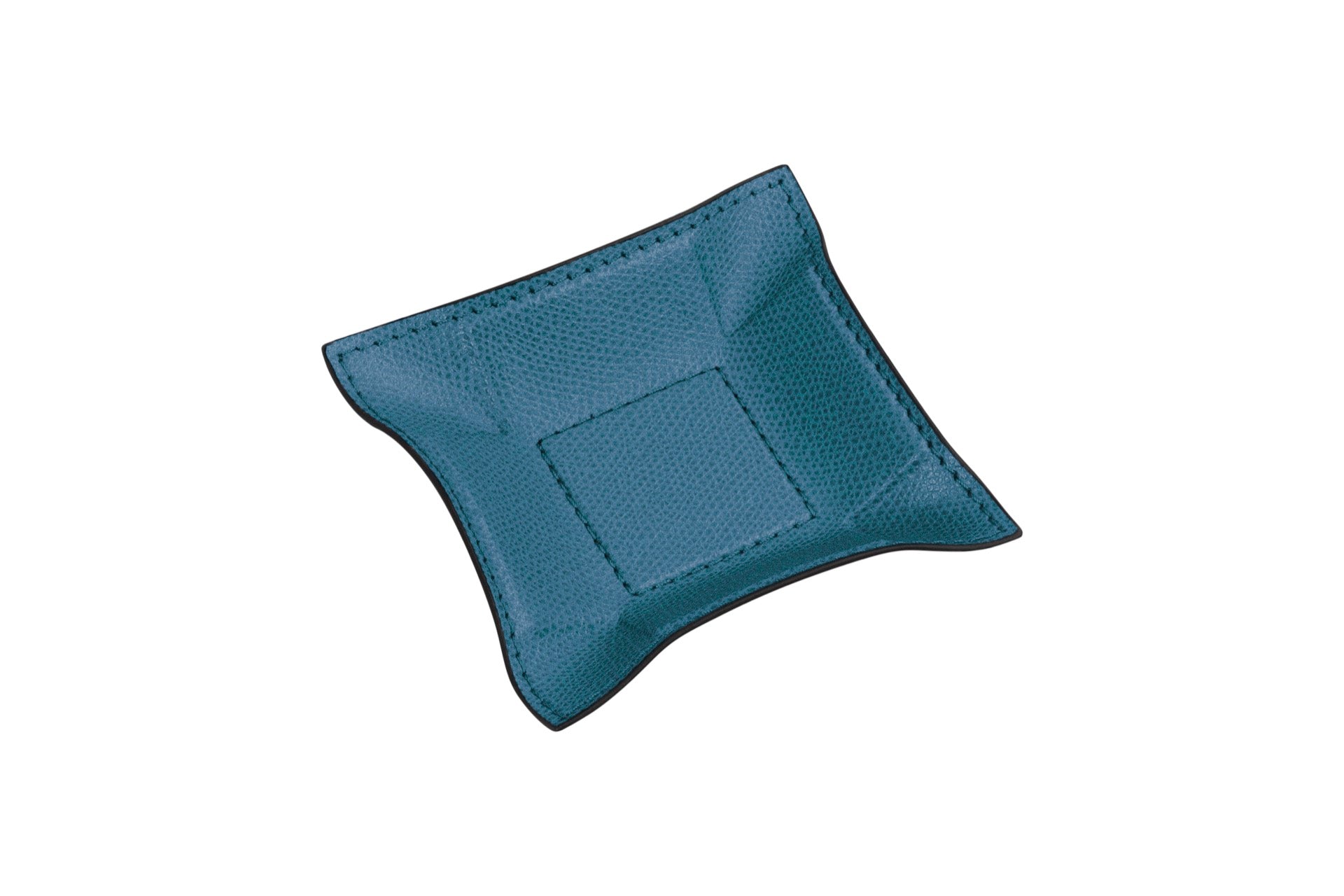 Giobagnara | Jack Valet Tray: Leather-covered metal tray with structured base and adjustable corners | Decor / Valet Trays | 2Jour Concierge, your luxury lifestyle shop | refined interiors, office desks, bedside organization, travel accessories, contemporary essentials