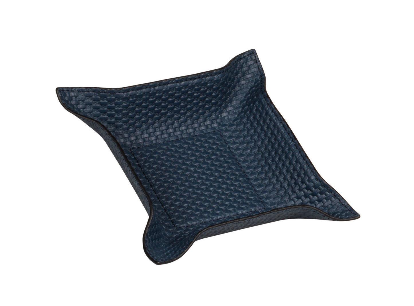 Giobagnara | Jack Valet Tray: Leather-covered metal tray with structured base and adjustable corners | Decor / Valet Trays | 2Jour Concierge, your luxury lifestyle shop | refined interiors, office desks, bedside organization, travel accessories, contemporary essentials