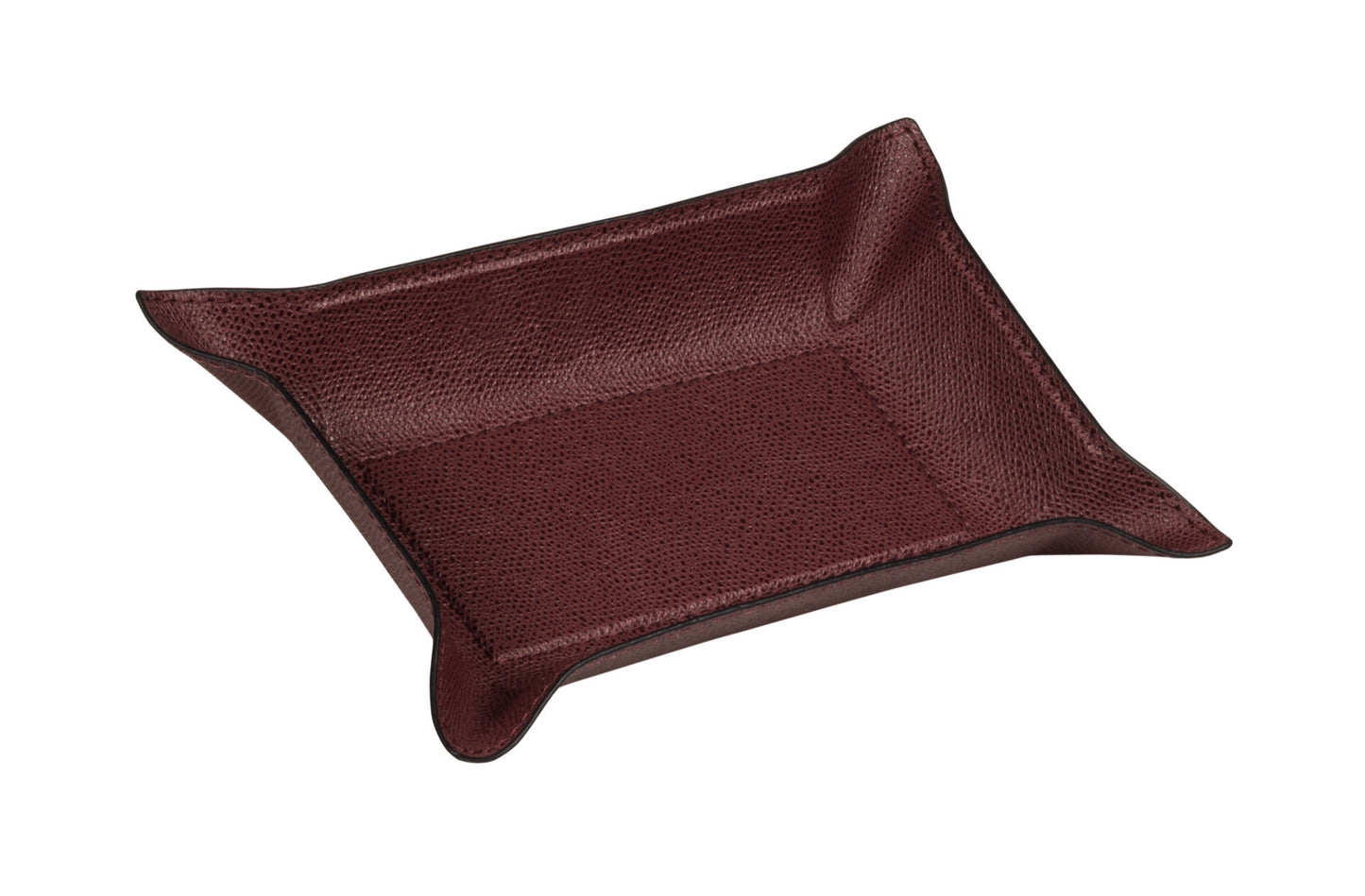 Giobagnara | Jack Valet Tray: Leather-covered metal tray with structured base and adjustable corners | Decor / Valet Trays | 2Jour Concierge, your luxury lifestyle shop | refined interiors, office desks, bedside organization, travel accessories, contemporary essentials