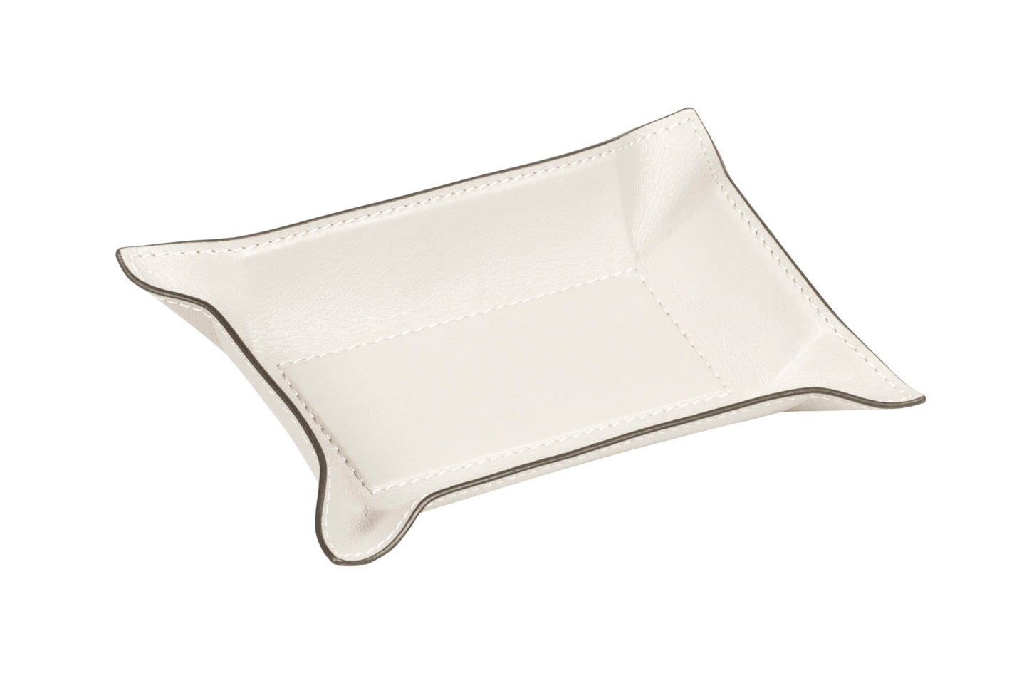 Giobagnara | Jack Valet Tray: Leather-covered metal tray with structured base and adjustable corners | Decor / Valet Trays | 2Jour Concierge, your luxury lifestyle shop | refined interiors, office desks, bedside organization, travel accessories, contemporary essentials