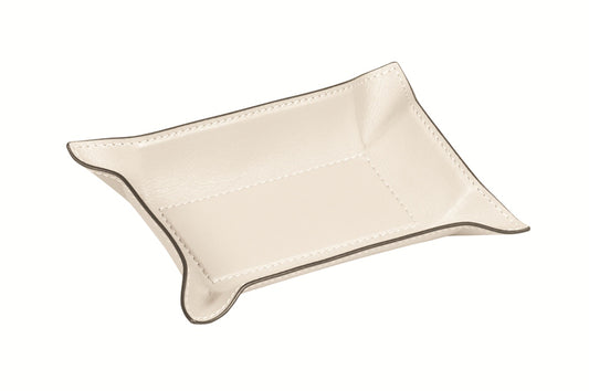 Giobagnara Jack Valet Tray | Leather-Covered Metal Structure | Rigid Center Part with Bendable Sides | Discover Luxury Home Accessories at 2Jour Concierge, #1 luxury high-end gift & lifestyle shop