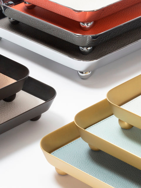 Giobagnara Monza Rectangular Valet Trays | Luxury Desk Accessories, Elegant Home Organizers & Gift Items | 2Jour Concierge, #1 luxury high-end gift & lifestyle shop