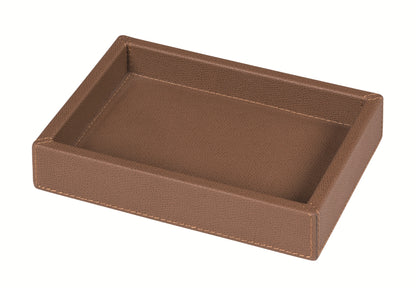 Soft Valet Tray by Giobagnara | Leather-covered wood structure with padded surface | Available in shapes: square, rectangular, long rectangular | Home Decor and Serveware | 2Jour Concierge, your luxury lifestyle shop







