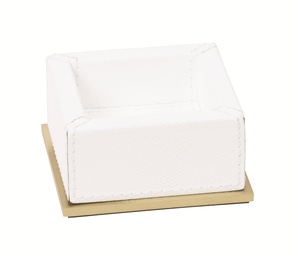 Giobagnara Firenze Valet Tray | Leather-Covered Wood Structure | Part of Firenze Bathroom Set | Ideal for Yacht Decor | Available exclusively at 2Jour Concierge