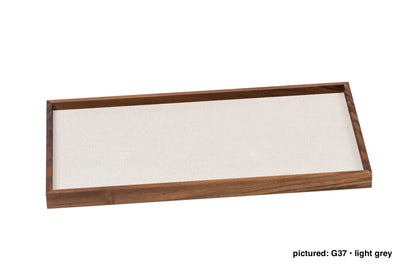 Phorma Wood Valet Tray, Rectangular with Leather Lining