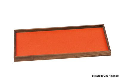 Phorma Wood Valet Tray, Rectangular with Leather Lining