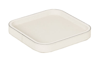 Polo Leather Stackable Valet Tray, Square Small