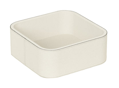 Polo Leather Stackable Valet Tray, Square Small