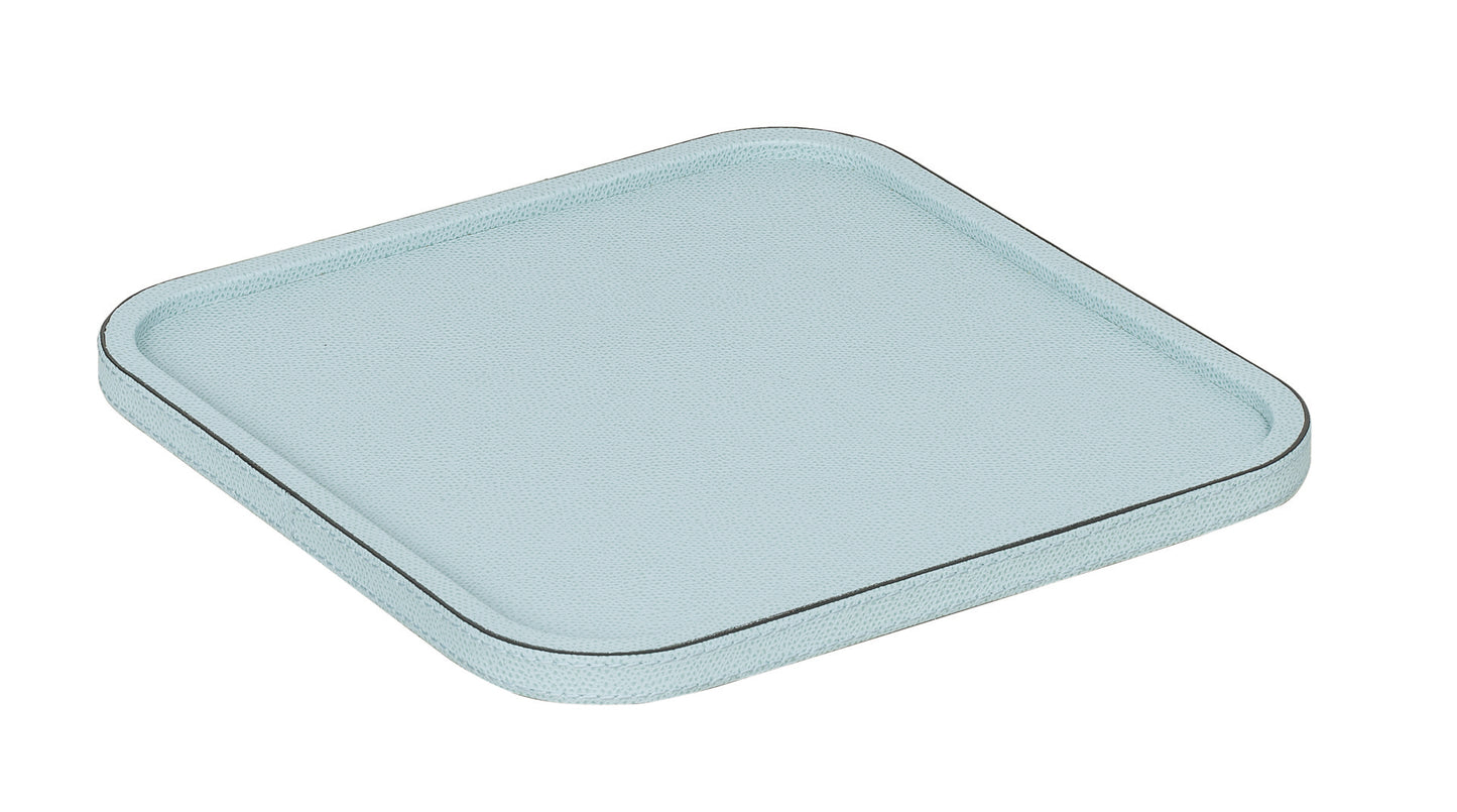 Polo Leather Stackable Valet Tray, Square Large