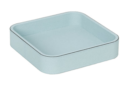 Polo Leather Stackable Valet Tray, Square Large