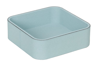 Polo Leather Stackable Valet Tray, Square Large
