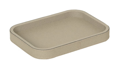 Polo Leather Stackable Valet Tray, Rectangular Small