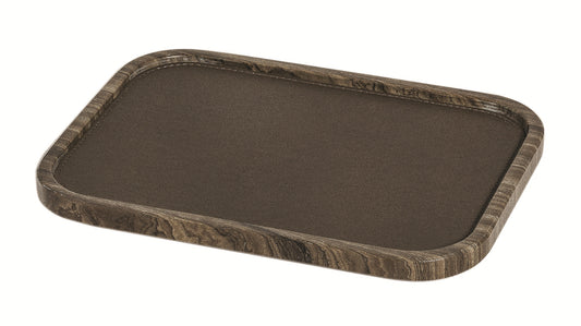 Giobagnara Polo Marmo Stackable Valet Tray Rectangular | Marble Piece with Leather Insert and Bottom in Suede | Each Piece Offers a Unique Stone Pattern | Stylish and Stackable Home Organization | Explore a Range of Luxury Home Decor at 2Jour Concierge, #1 luxury high-end gift & lifestyle shop