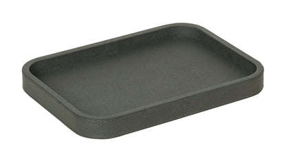 Giobagnara | Polo Stackable Valet Tray: Leather-covered wood stackable tray in round, square, and rectangular shapes with multiple sizes | Decor / Valet Trays | 2Jour Concierge, your luxury lifestyle shop | premium valet trays for expensive interiors, luxury decorative storage, office desks, bedside tables, and coordinated wardrobe systems