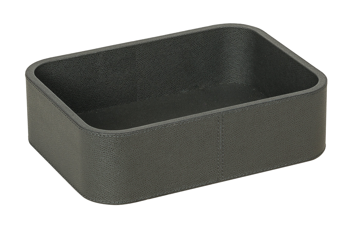 Giobagnara | Polo Stackable Valet Tray: Leather-covered wood stackable tray in round, square, and rectangular shapes with multiple sizes | Decor / Valet Trays | 2Jour Concierge, your luxury lifestyle shop | premium valet trays for expensive interiors, luxury decorative storage, office desks, bedside tables, and coordinated wardrobe systems
