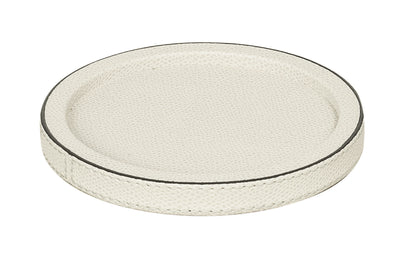 Giobagnara | Polo Stackable Valet Tray: Leather-covered wood stackable tray in round, square, and rectangular shapes with multiple sizes | Decor / Valet Trays | 2Jour Concierge, your luxury lifestyle shop | premium valet trays for expensive interiors, luxury decorative storage, office desks, bedside tables, and coordinated wardrobe systems