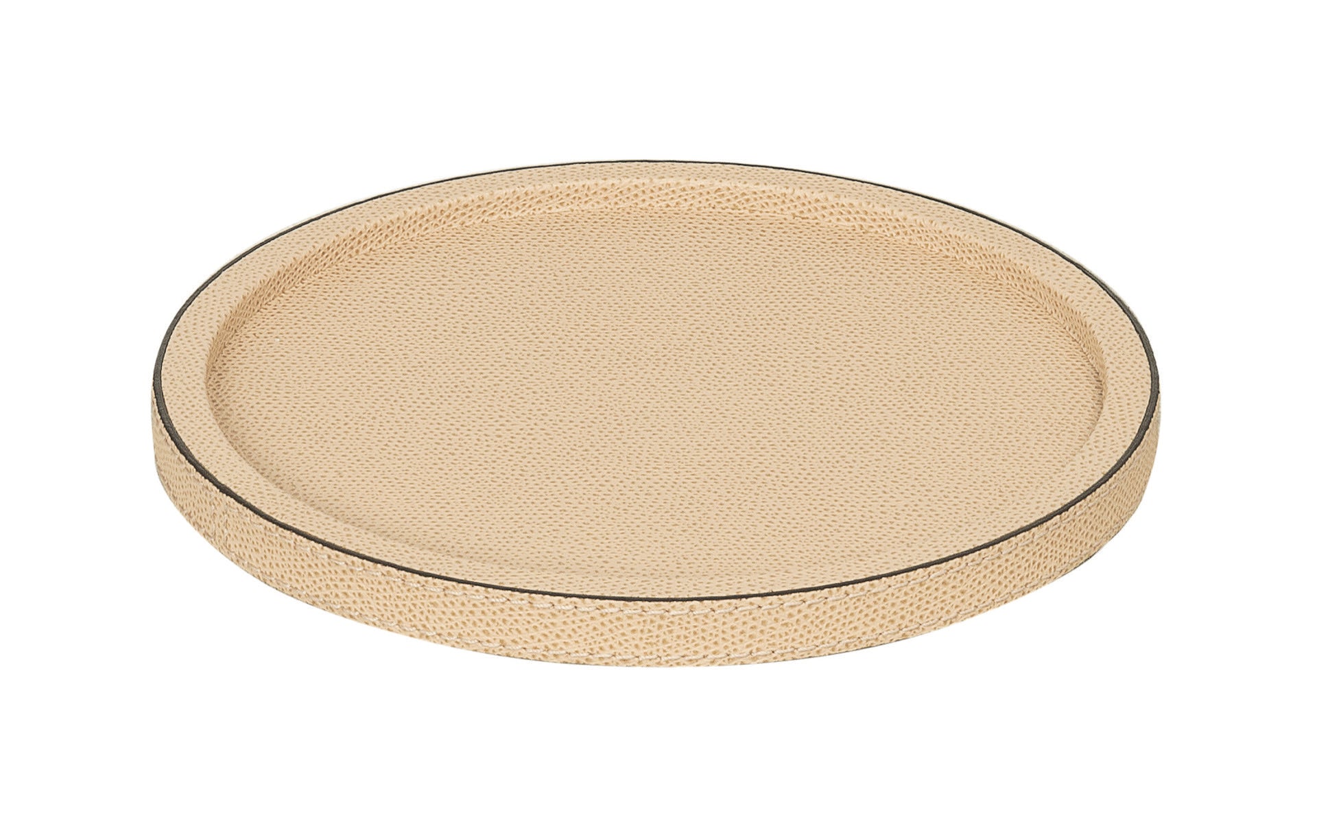 Giobagnara | Polo Stackable Valet Tray: Leather-covered wood stackable tray in round, square, and rectangular shapes with multiple sizes | Decor / Valet Trays | 2Jour Concierge, your luxury lifestyle shop | premium valet trays for expensive interiors, luxury decorative storage, office desks, bedside tables, and coordinated wardrobe systems