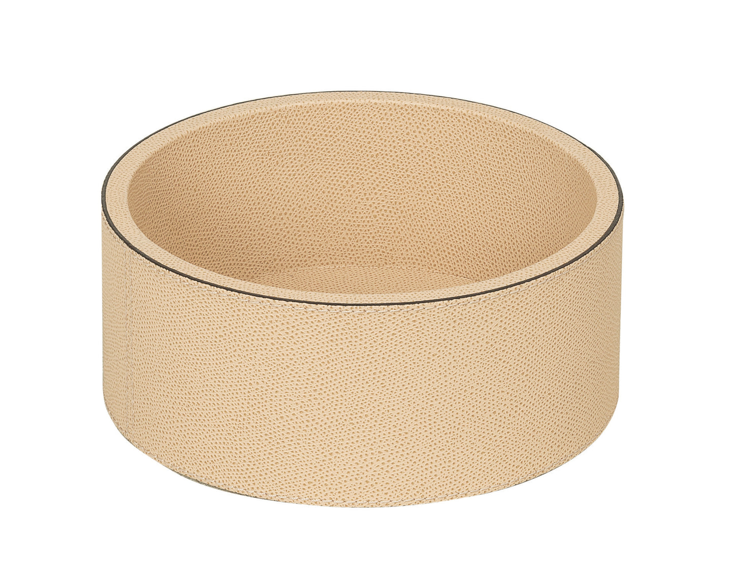 Giobagnara | Polo Stackable Valet Tray: Leather-covered wood stackable tray in round, square, and rectangular shapes with multiple sizes | Decor / Valet Trays | 2Jour Concierge, your luxury lifestyle shop | premium valet trays for expensive interiors, luxury decorative storage, office desks, bedside tables, and coordinated wardrobe systems