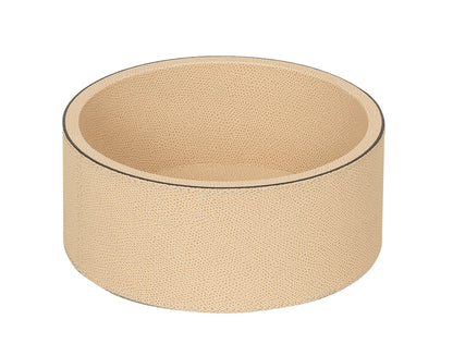 Giobagnara | Polo Stackable Valet Tray: Leather-covered wood stackable tray in round, square, and rectangular shapes with multiple sizes | Decor / Valet Trays | 2Jour Concierge, your luxury lifestyle shop | premium valet trays for expensive interiors, luxury decorative storage, office desks, bedside tables, and coordinated wardrobe systems