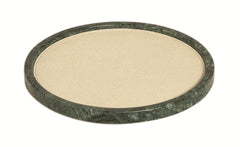 Polo Marmo Stackable Marble Valet Tray with Leather Insert Round Small