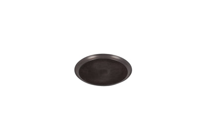 Basel Metal Valet Tray Round w Suede-Covered Inner Part