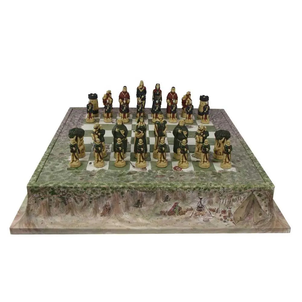 Geoffrey Parker Hand-painted Fairytale Inspired Chess Set | Artisanal Chess Set, Imaginative Board Games & Collectibles | 2Jour Concierge, your destination for unique and creative pieces