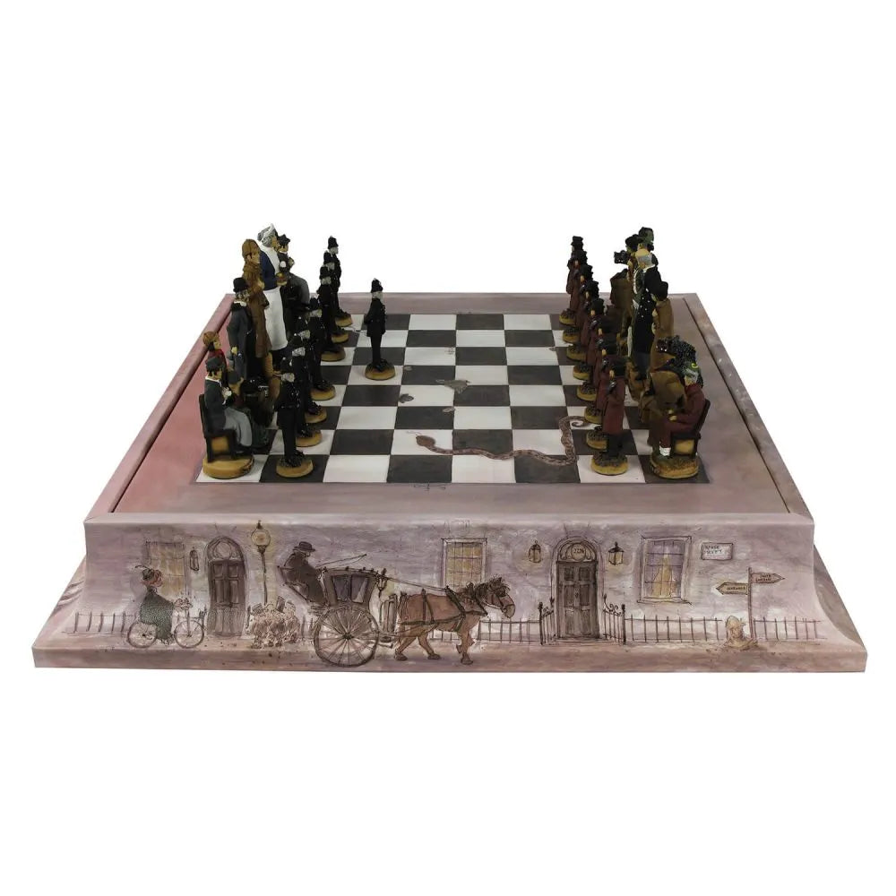 Geoffrey Parker Hand-painted Fairytale Inspired Chess Set | Artisanal Chess Set, Imaginative Board Games & Collectibles | 2Jour Concierge, your destination for unique and creative pieces