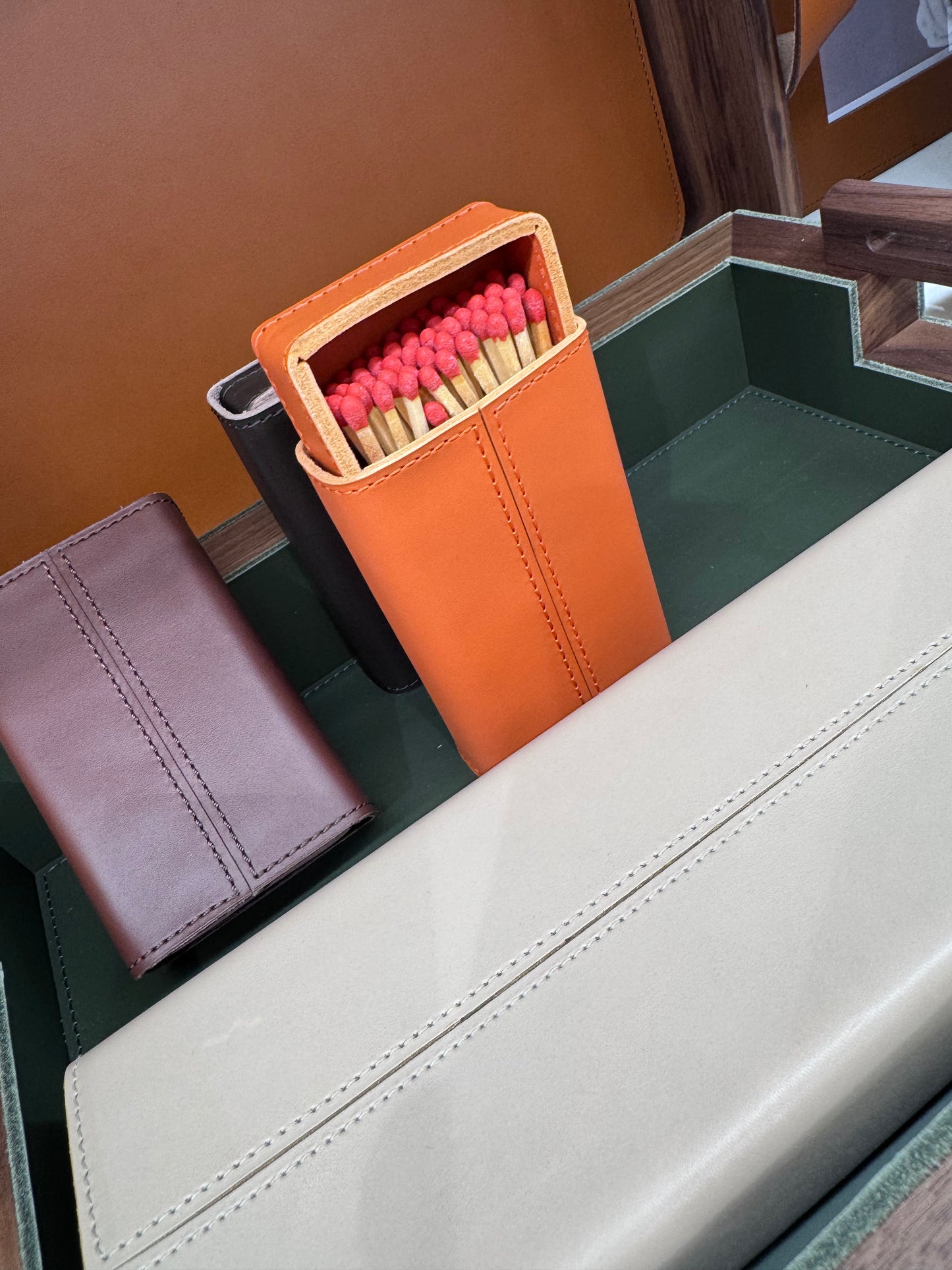 Etna Saddle Leather Playing Card Holder