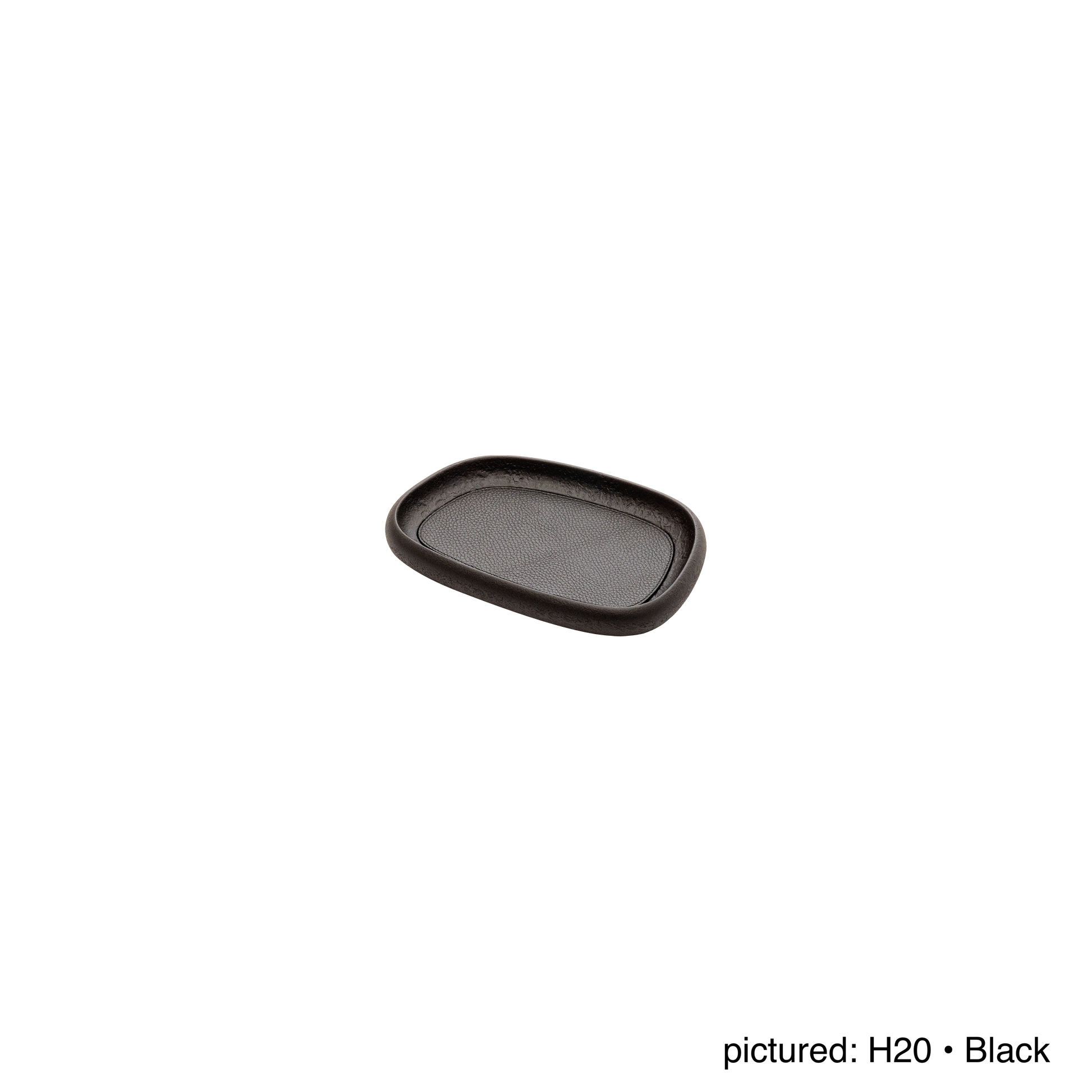 Kelly Wearstler × Giobagnara | Maris Lacquered Wood Rectangular Stacking Tray: Materic lacquered wood rectangular stacking tray with removable calfskin deer leather inlay, natural or wenge, four sizes | Tabletop / Serveware | 2Jour Concierge, your luxury lifestyle shop | luxury stacking tray, Kelly Wearstler Giobagnara Maris, lacquered wood tray, leather inlay tray, Italian luxury tabletop, designer stacking tray, materic lacquer tray