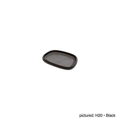 Kelly Wearstler × Giobagnara | Maris Lacquered Wood Rectangular Stacking Tray: Materic lacquered wood rectangular stacking tray with removable calfskin deer leather inlay, natural or wenge, four sizes | Tabletop / Serveware | 2Jour Concierge, your luxury lifestyle shop | luxury stacking tray, Kelly Wearstler Giobagnara Maris, lacquered wood tray, leather inlay tray, Italian luxury tabletop, designer stacking tray, materic lacquer tray