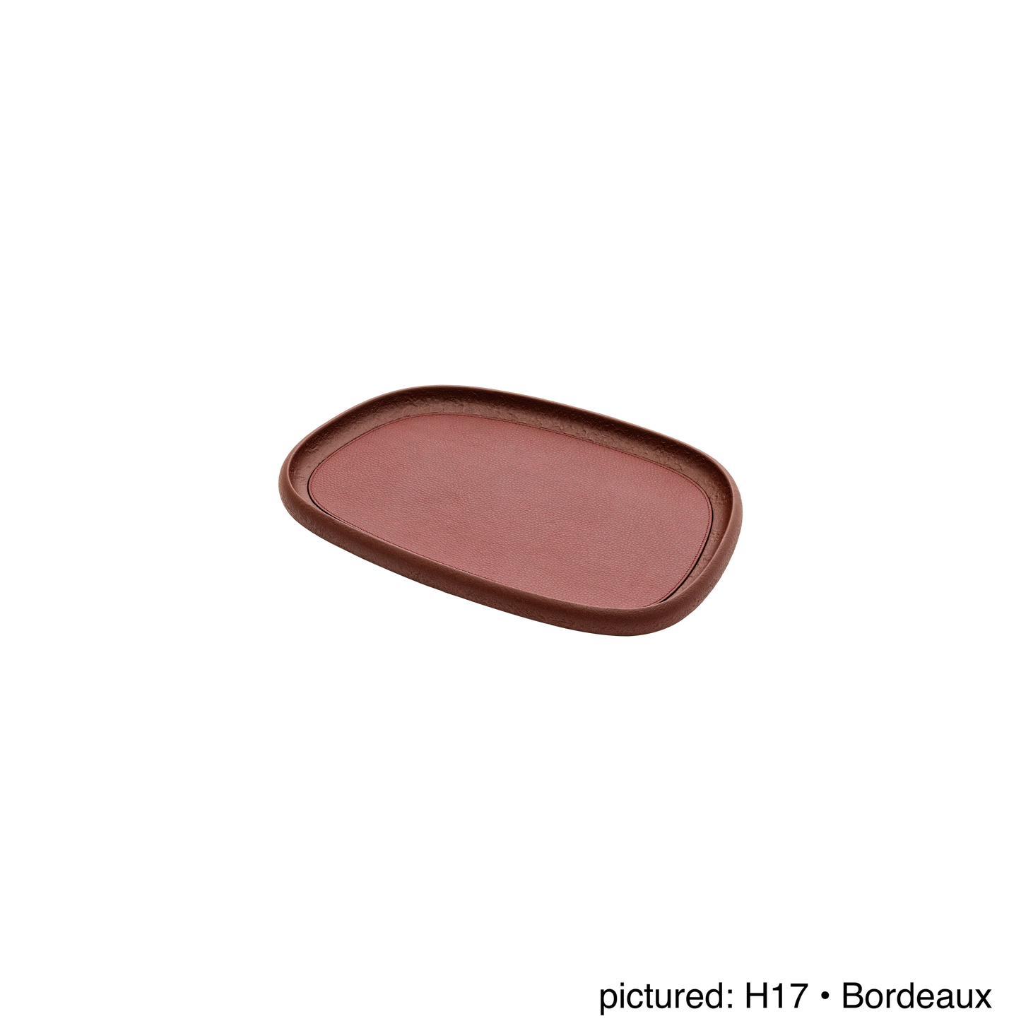 Kelly Wearstler × Giobagnara | Maris Lacquered Wood Rectangular Stacking Tray: Materic lacquered wood rectangular stacking tray with removable calfskin deer leather inlay, natural or wenge, four sizes | Tabletop / Serveware | 2Jour Concierge, your luxury lifestyle shop | luxury stacking tray, Kelly Wearstler Giobagnara Maris, lacquered wood tray, leather inlay tray, Italian luxury tabletop, designer stacking tray, materic lacquer tray