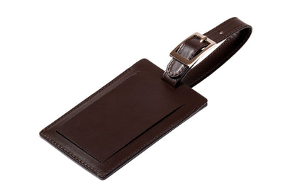 Rivière Lines Luggage Tag | Quilted lines padded leather luggage tag combining sleek design with functionality | Available in two sizes | Travel Accessories | 2Jour Concierge, your luxury lifestyle shop
