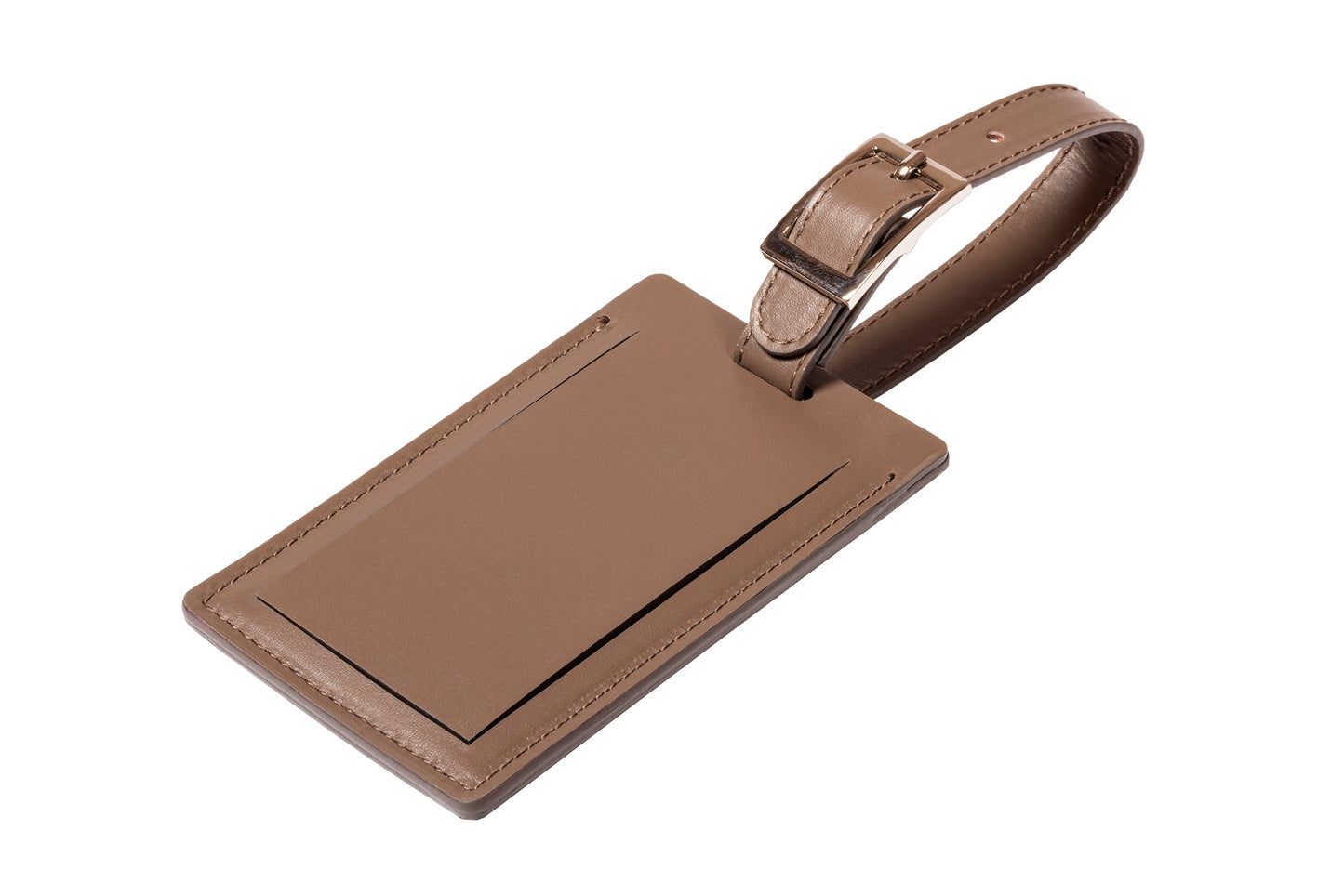 Rivière Herringbone Luggage Tag | Quilted herringbone padded leather luggage tag for timeless elegance | Available in two sizes | Travel Accessories | 2Jour Concierge, your luxury lifestyle shop