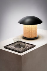 x Stéphane Parmentier Duomo Woven Rattan & Bronze Table Lamp