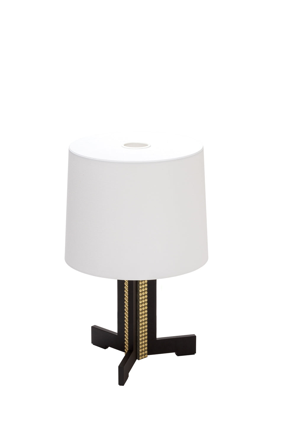 Giobagnara x Stéphane Parmentier Rhapsody Leather-Covered Table Lamp | A Blend of Tradition and Contemporary Design | Features Golden Tacks and Sumptuous Leather | Inspired by Craftsmanship of the Late 1800s | Seamlessly Merges Classic and Modern Styles | Available at 2Jour Concierge, #1 luxury high-end gift & lifestyle shop