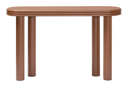 Giobagnara × Stéphane Parmentier Scala | Leather Console: Minimalist design with stacked edges and cylindrical legs | Furniture / Console Tables + Étagères | 2Jour Concierge, your luxury lifestyle shop | contemporary interiors, luxury design, refined craftsmanship, Italian furniture, architectural décor