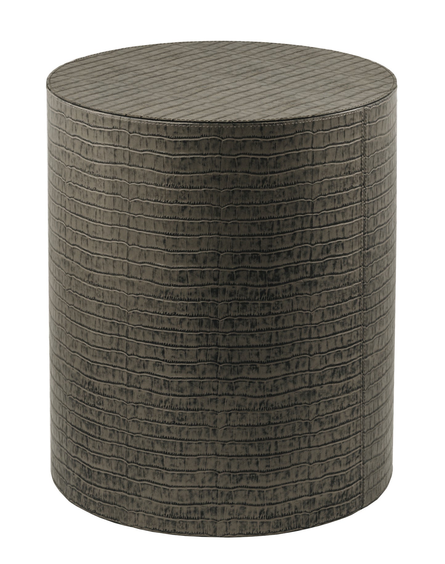 Max Leather-Covered Wood Stool | Trolley with 5 Wheels