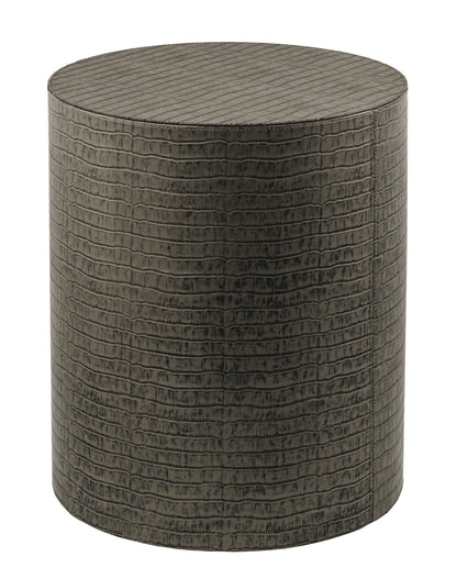 Max Leather-Covered Wood Stool | Trolley with 5 Wheels