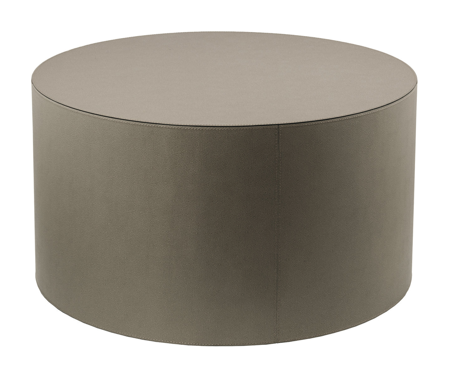 Max Leather-Covered Wood Stool | Trolley with 5 Wheels